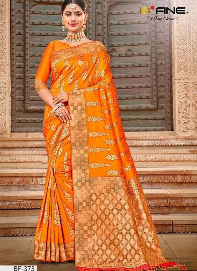 B FINE NAZAR Latest Fancy Designer Party And Wedding Wear Stylish Heavy Silk Saree Collection
